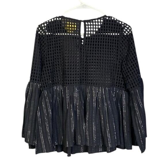 Anthropologie Maeve Alameda Blouse, Black Women's 2 - Picture 3 of 9